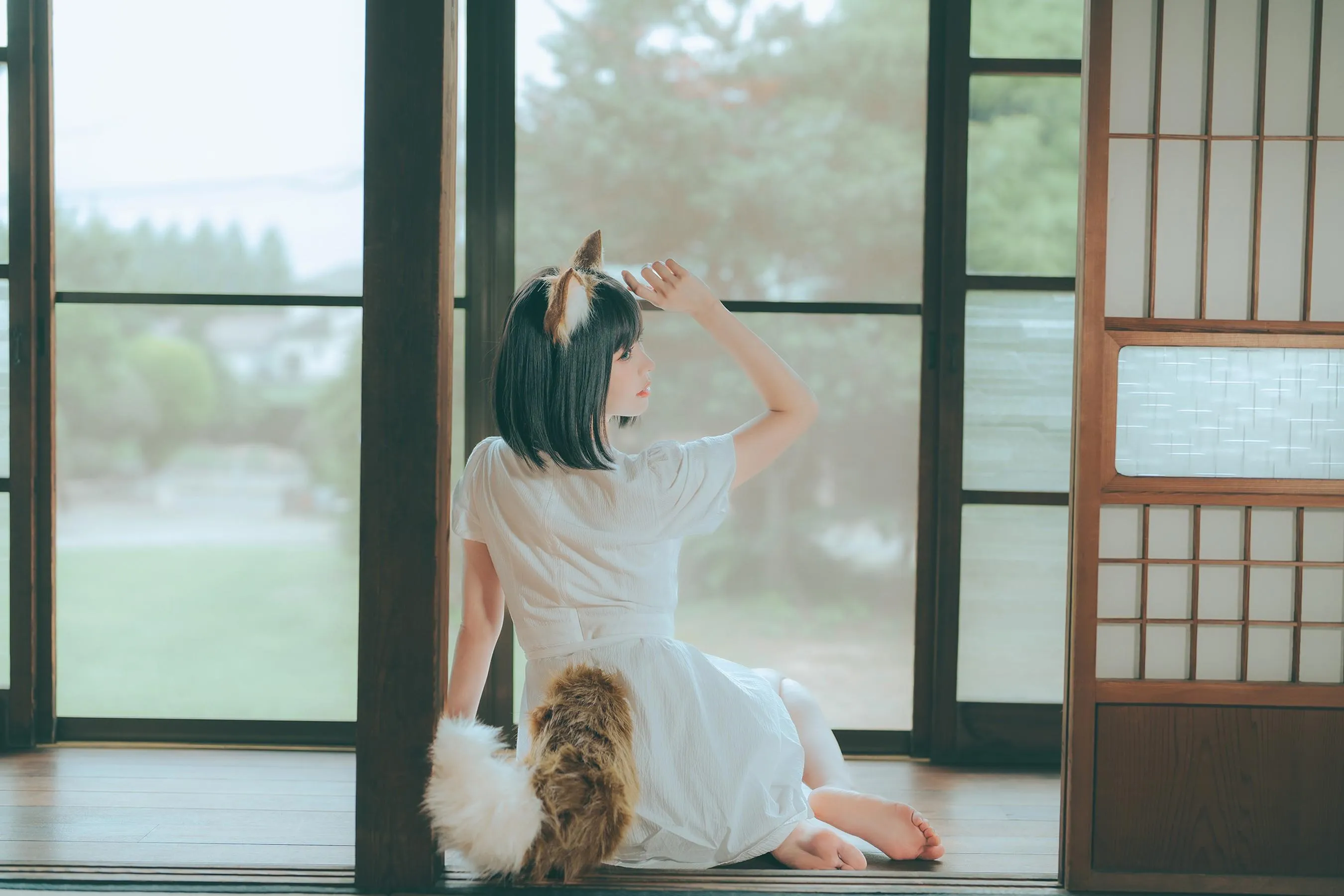 ElyEE子 – NO.114 2023.July B-Dongitsune ~White dress 白洋裝狐少女 [60P]插图3
